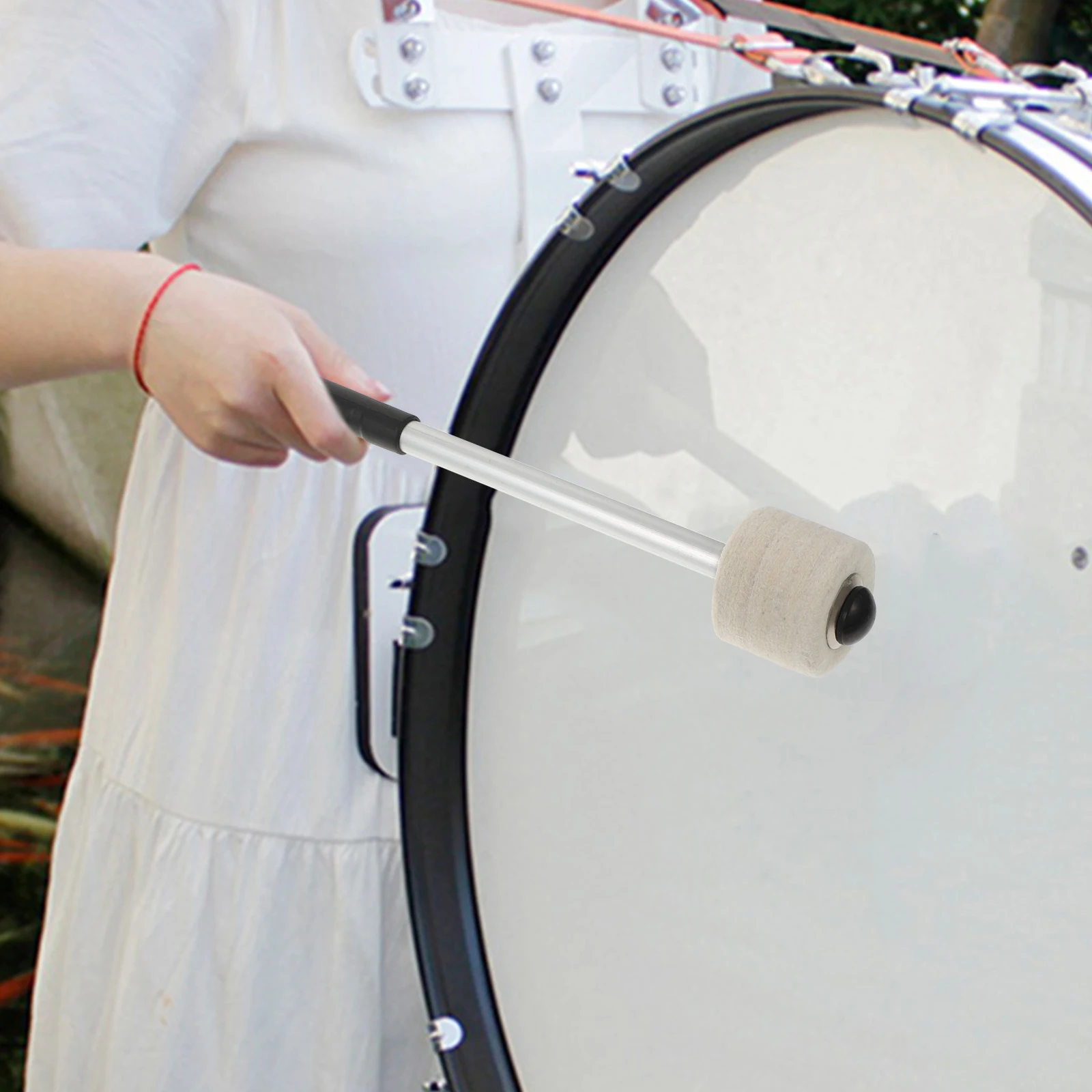 

Aluminum Alloy Drum Sticks Practical Wool Instrument Stick Percussion Instrument Kit Accessory Durable Comfortable Safe