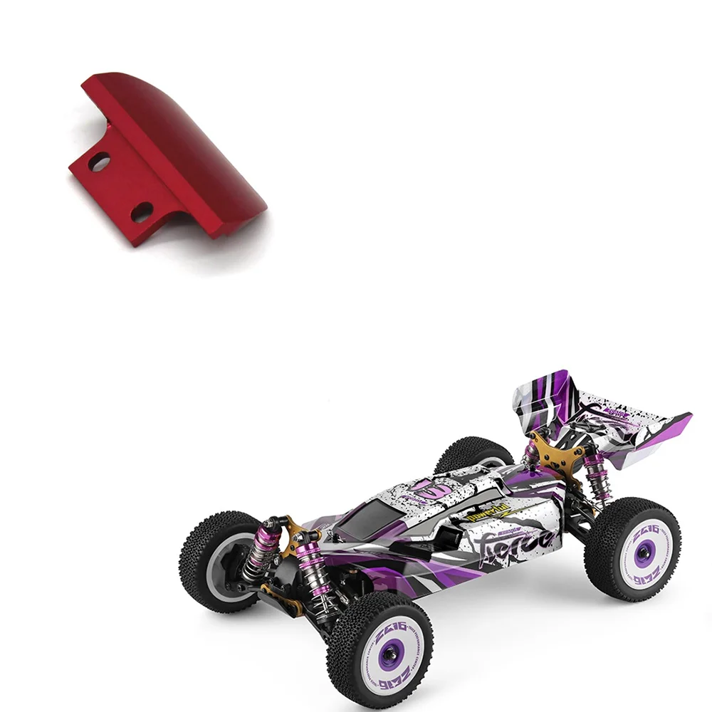 المصد الأمامي المعدني BAAA لـ Wltoys 144001 124017 124019   ملحقات أجزاء ترقية السيارة RC، أحمر