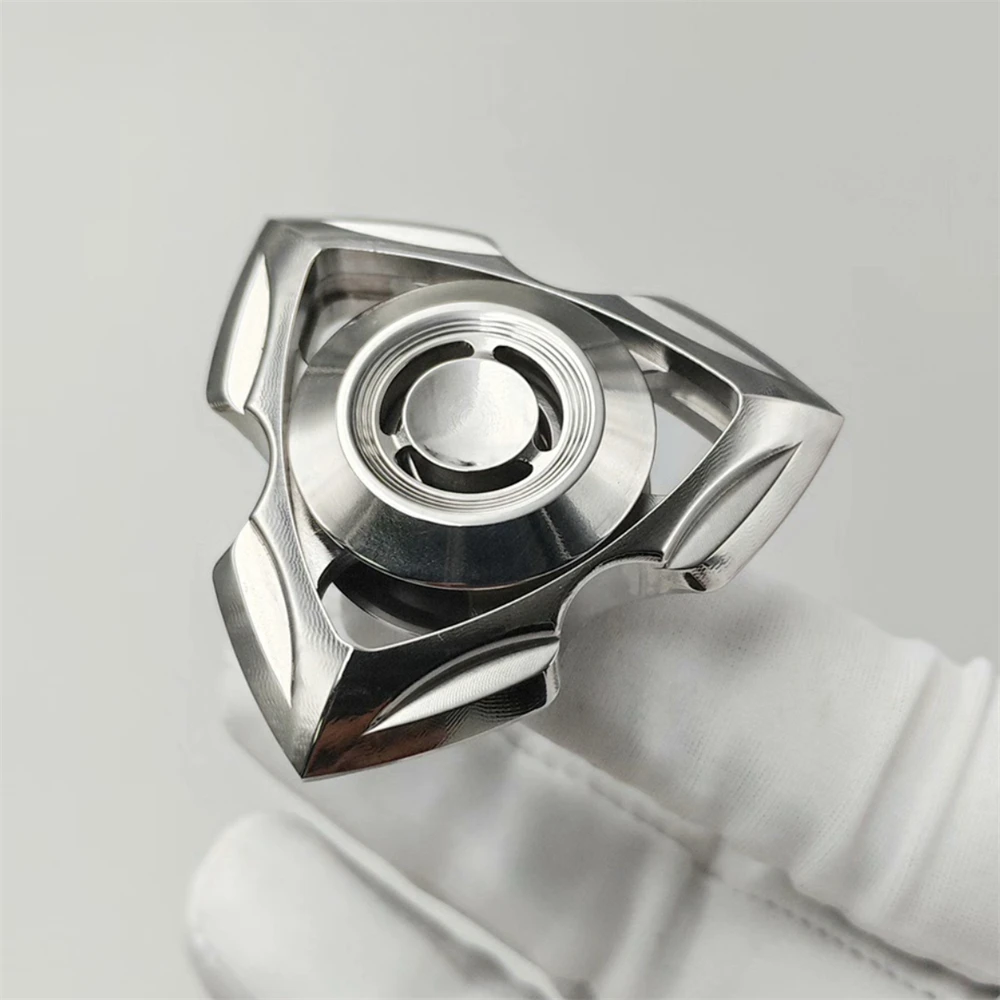 Rensai Rvs EDC Fidget Spinner Anti Stress Speelgoed Fidget Slider ADHD Angst Relief Zintuiglijke Focus Fidgeting Speelgoed