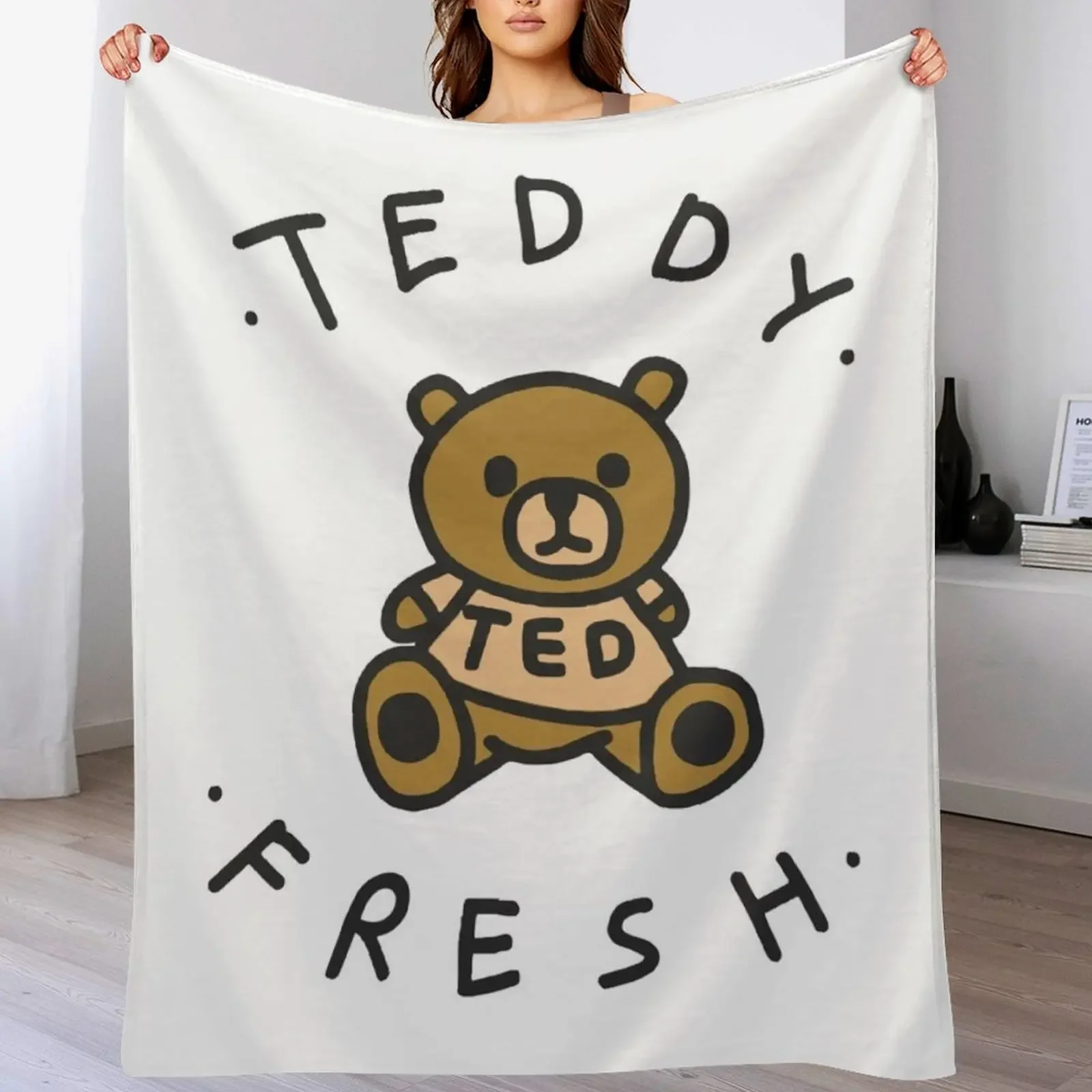

teddy fresh MERCH Throw Blanket Durable Warm Blanket for Daily Home Use