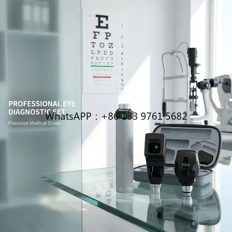 WSQ Optimetrics 468-4300 Rechargeable Diagnostic Set: Halogen Direct Ophthalmoscope & Streak Retinoscope