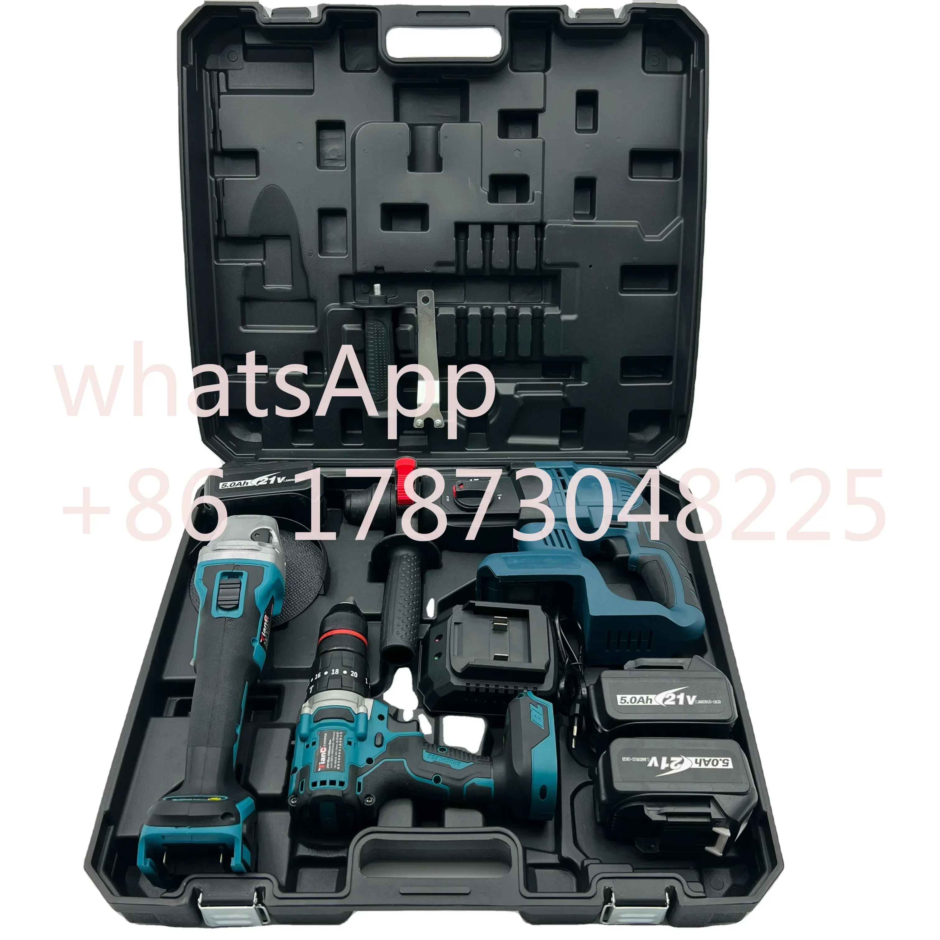 Factory sales  Three piece set  Angle Grinder And Electric Drill And Light Hammer Professional Lithium Electric Drill Set