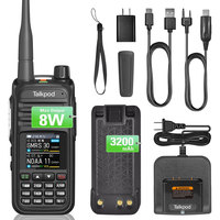 Talkpod A36Plus Walkie Talkie 8W Long Range Am Fm Two Way Radio Commutator Station Amateur Ham Wireless Set Portable Receiver