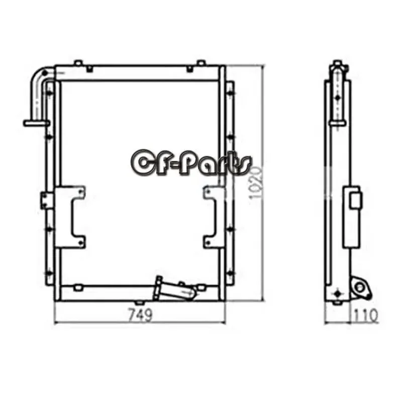 

Oil Cooler 11N6-40031 11N6-46030 for Hyundai Excavator R210-7 R210LC-7H R215-7 R220LC-7H