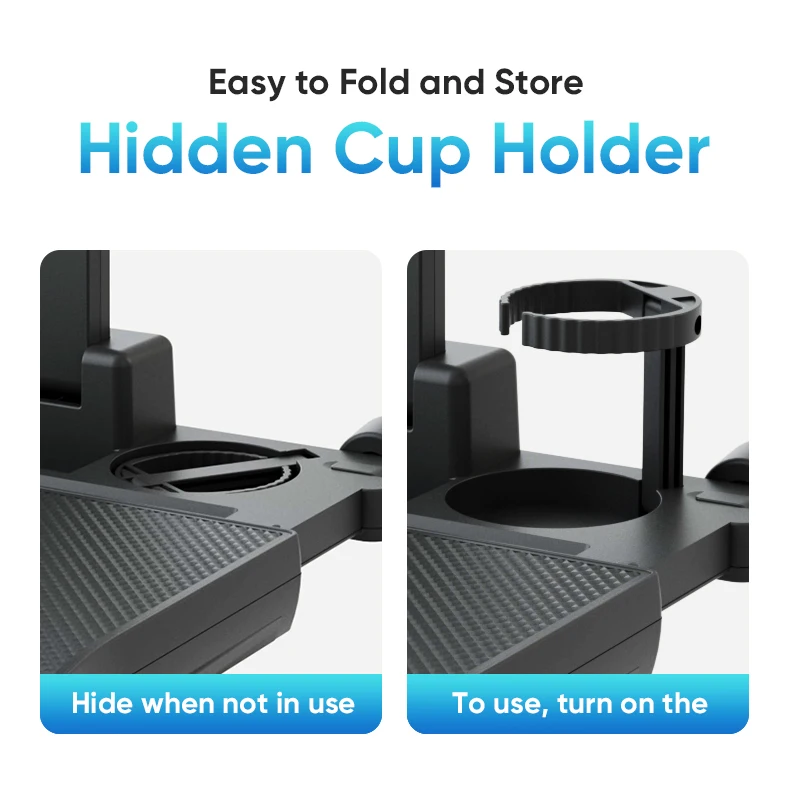 Car backseat desk for laptop and meals