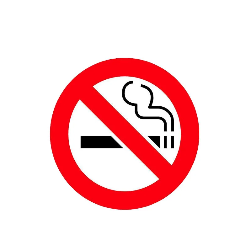 

Warning Sign No Smoking Sign Vinyl Sticker for Library Cafe Shop Store WARNING Decal Cartoon Car Stickers Kk10cm