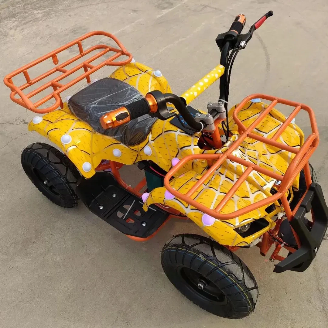 

360 Degree Lighting Colorful Electric Remote Bumper Cars Fiberglass Plastic ATV for Kids Adults Power Little Car for Parks Poles