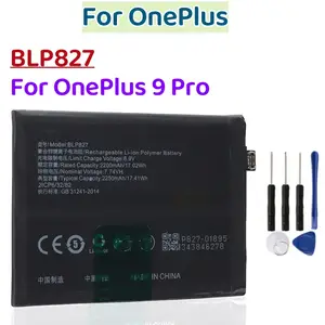 交換用バッテリーセット,1x4500mAh,17.41wh,blp827,oneplus 9 pro 