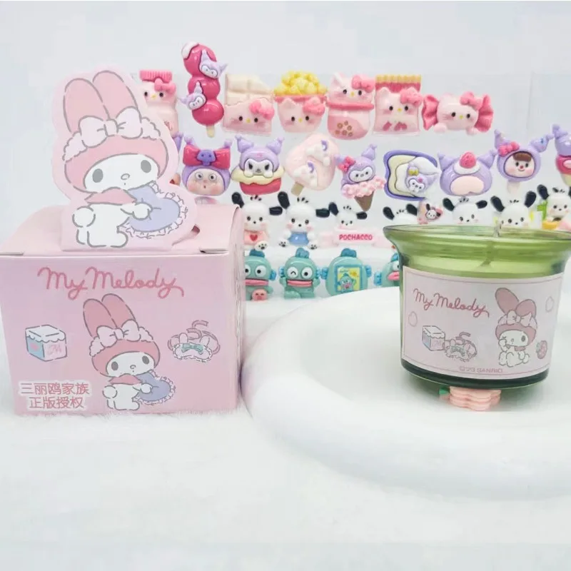 2025 Sanrio Kuromi Aromatherapy Candle Fragrance Emergency Vegetable Wax Hello Kitty Birthday Souvenir Gift Candle Cup Girl Gift