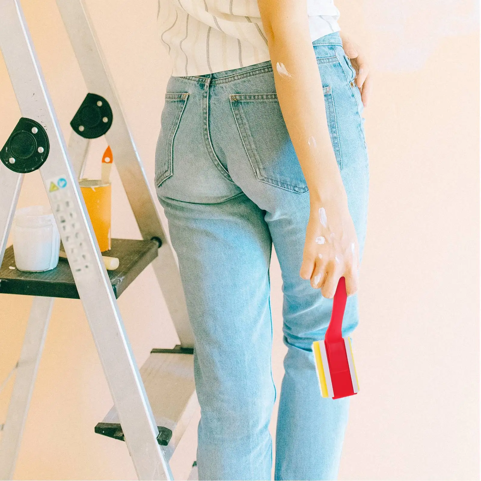 Thicken Nylon Edge Corner Brush Wall Painting Tool Small Paint Pad Fence Trim Paint Edge Pad Durable Bristle Brush Wall