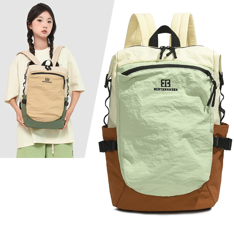 Korean Sle Outdoor Ultra-Light Casual Bapa ex Ba to School Hiking Bag Women's Versatile Traveling oulder Bag