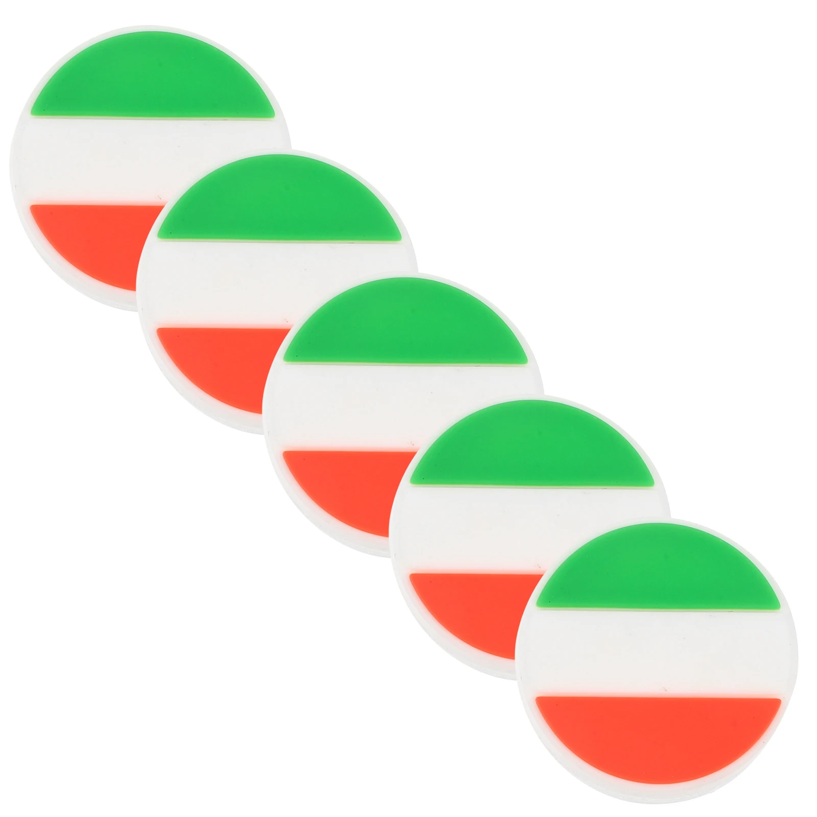 

5pcs Tennis Racket Shock Absorber Dampeners Silicone Vibration Reducer for Racquet Ireland Flag Design Suitable Matches Gifts