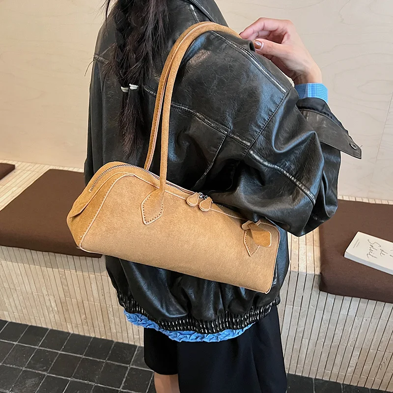 

2025 New Vintage Deerskin Fleece Shoulder Bag Women's Fashion Casual Underarm Bag Fashion Premium Textured Handbag