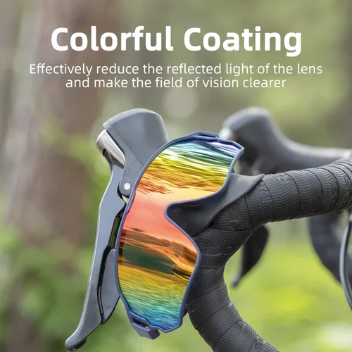 Imagen 2 del producto ROCKBROS gafas polarizadas para bicicleta gafas de sol gafas para correr al aire libre protección solar UV400 gafas de montura grande