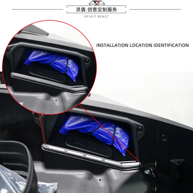 Motorcycle accessories Seat barrel partition plate Compartment luggage Trunk Partition Isolating Inner partition Fits For NSS350