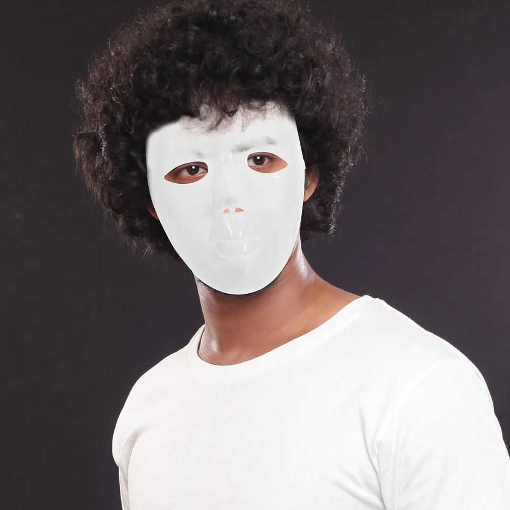 

3Pcs DIY Blank Mask White Paintable Masks Halloween Masquerade Party Supplies Plastic Mask Halloween Masks Party Supplies