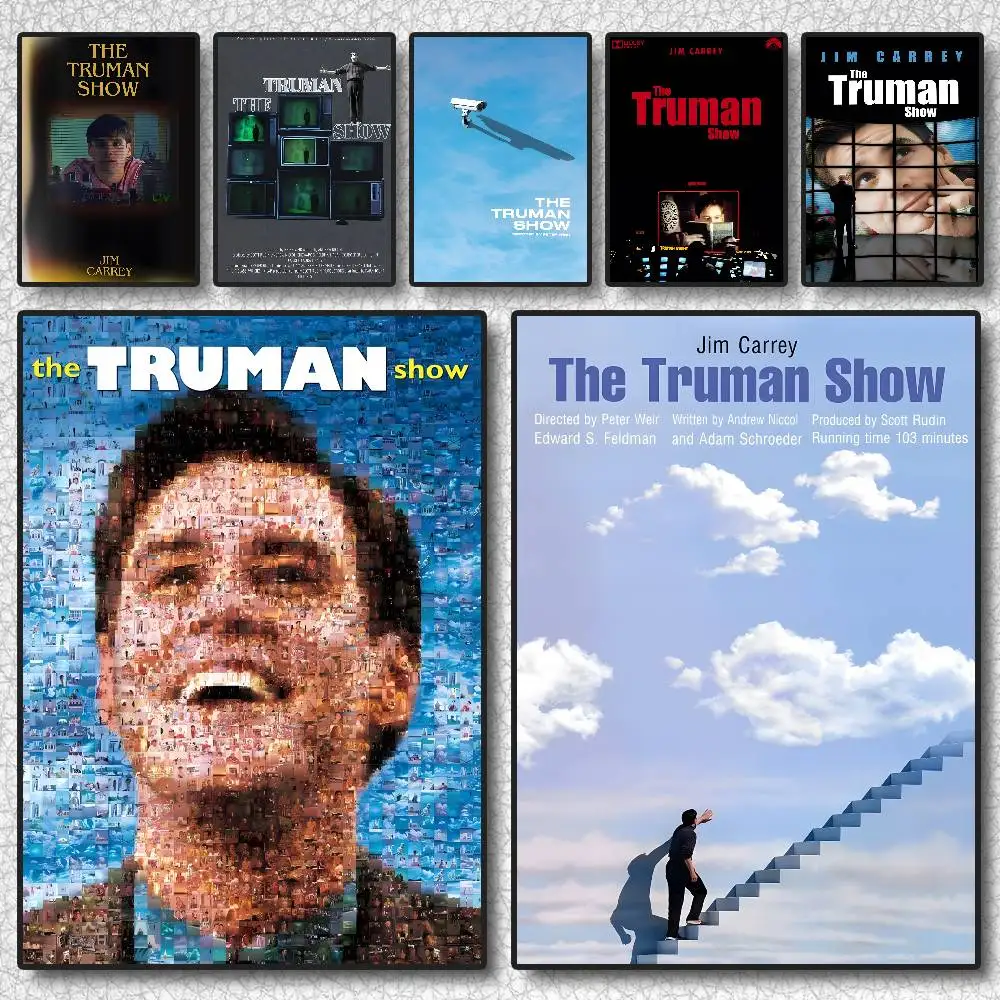 Movie Sticky The Truman Show Poster Self-adhesive stickers are suitable for any wall surface waterproof moisture-proof