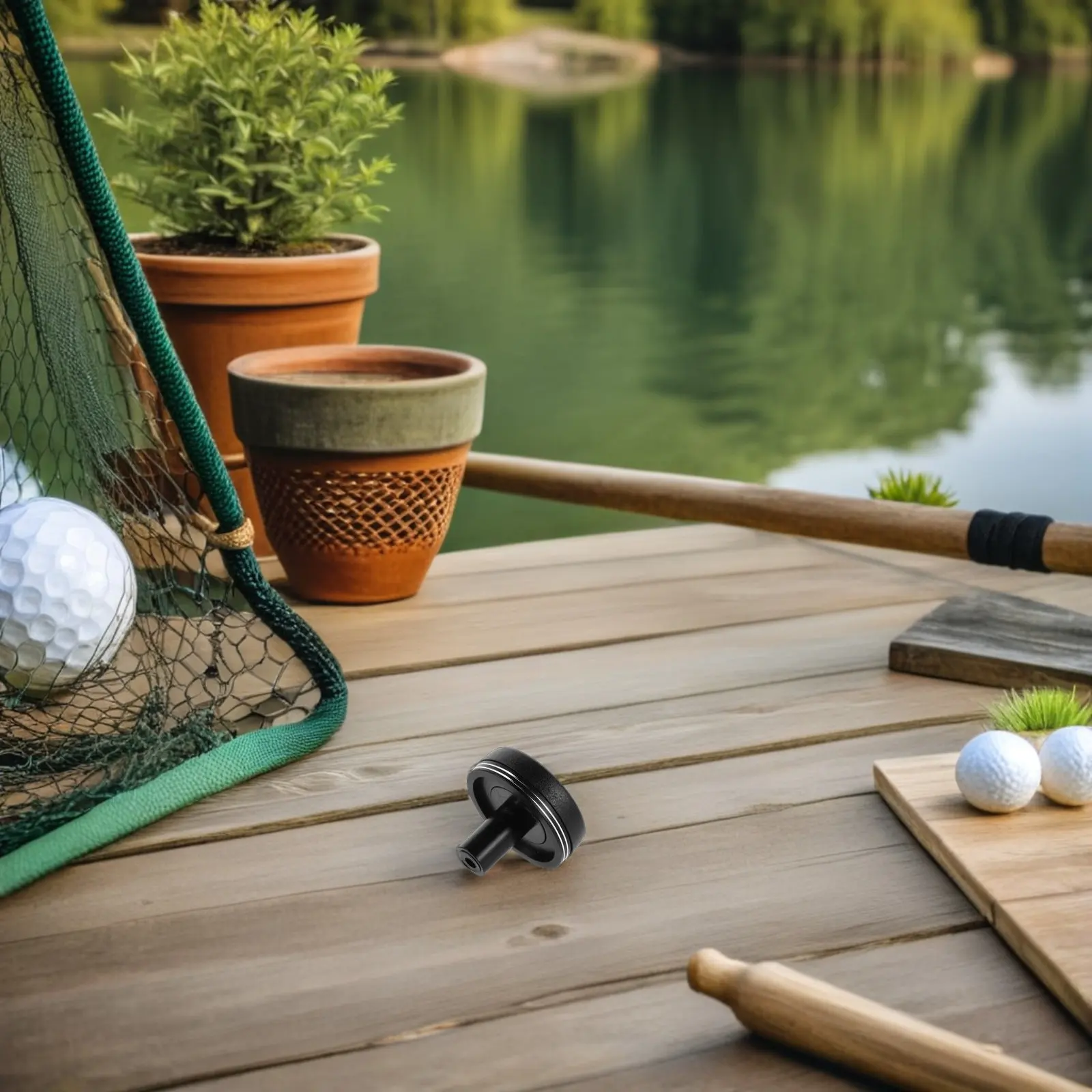 Fishing Rod Butt Cap Heavy Duty Aluminum Alloy Fishing Rod End Protector Cushioned Grip for Lure Rods Casting Accuracy Stability