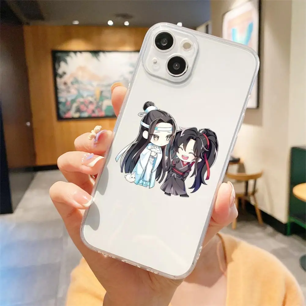 Mo DAO Zu Shi Phone Case FOR IPhone 15 14 13 12 11 Pro 14 15 Plus 13 Pro MAX XR XS Woman Transparent Covers
