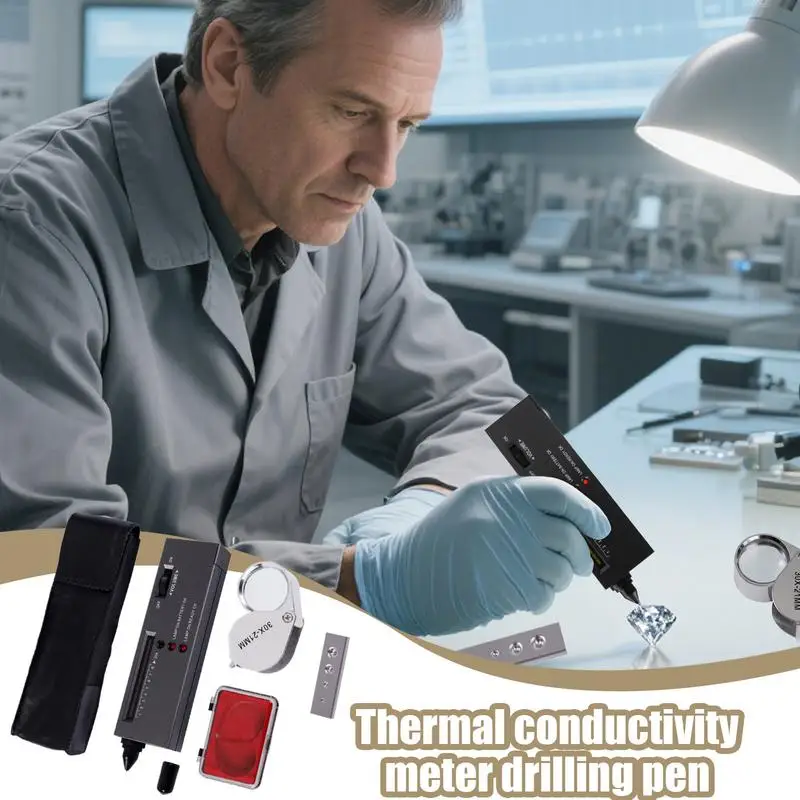 

Gem Stone Tester Portable Jewelry Pen Gem Testing Portable Professional Precious Testing Tool For Verification Analysis