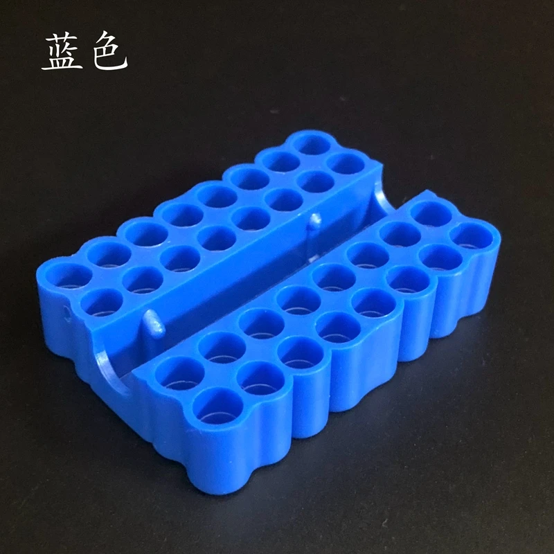 32 Hole for 6.35mm screw driver bits Hex Shank Bit Holder Plastic Head Storage Case Tool Screwdriver