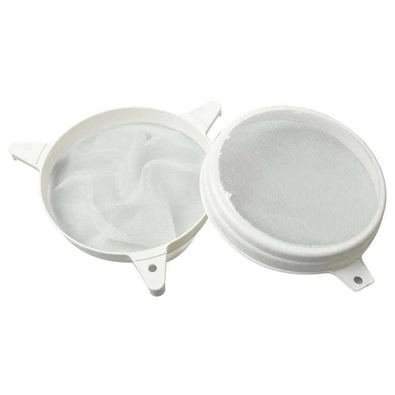 Double Layer Honey Filter Food Grade Nylon Honey Strainer Mesh Net Honey Screener Processing Impurity Filter Beekeeping Tools