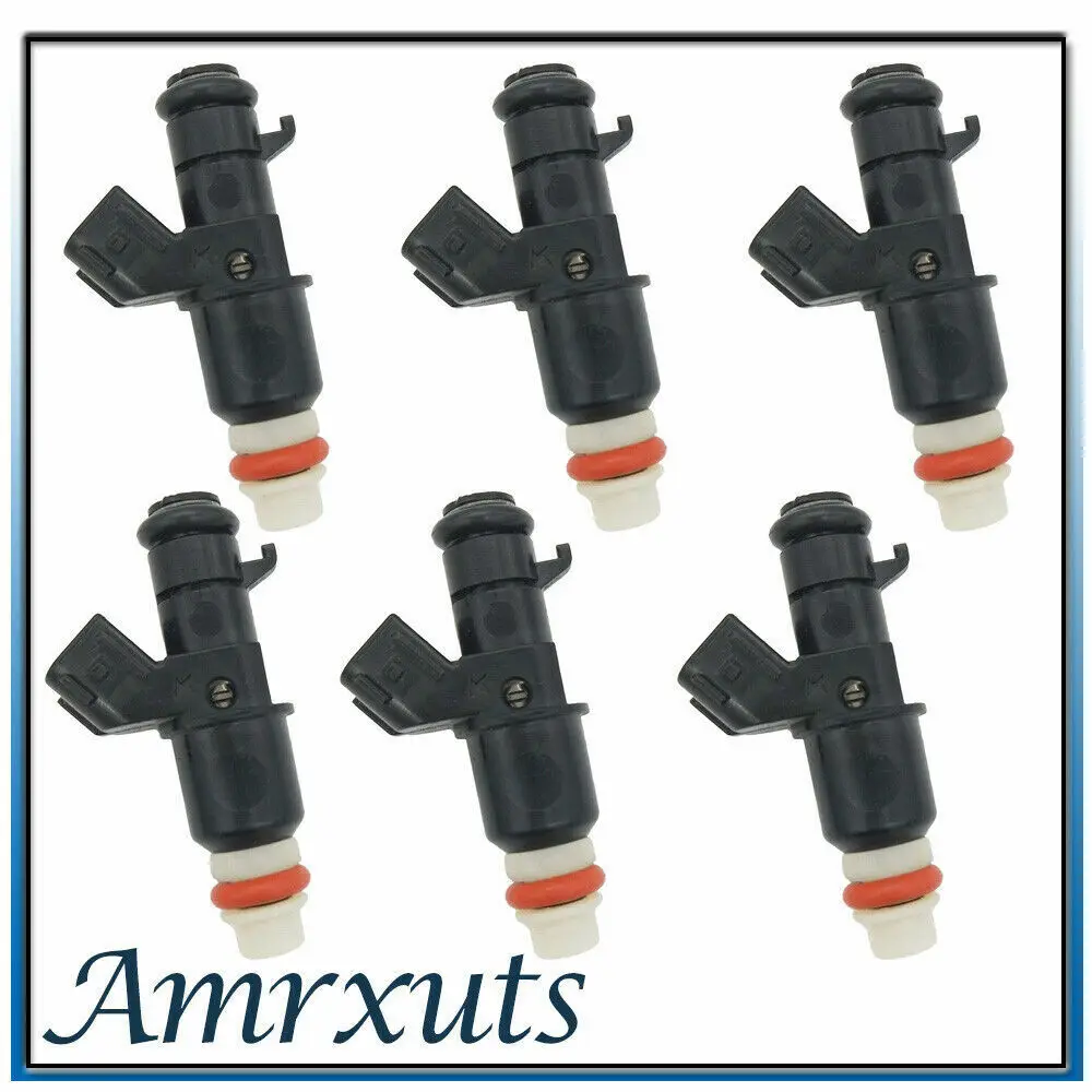 6X Fuel Injectors 16450-RCA-A01 For Honda Odyssey Pilot Ridgeline Acura MDX 3.5L