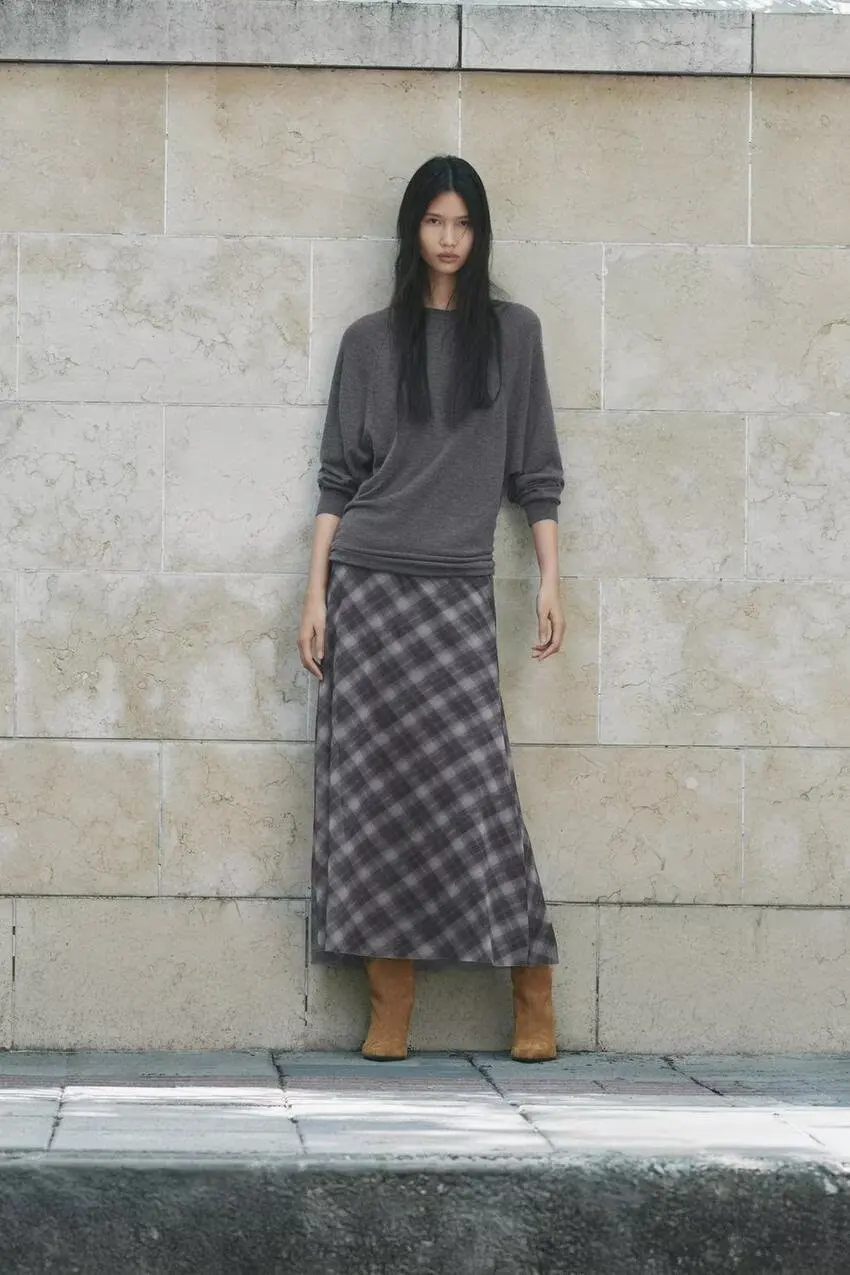 

Новая женская юбка-сетка из двухслойного шелка в клетку, с высокой талией и эластичным поясом, для повседневной носки, из полиэфирного волокна