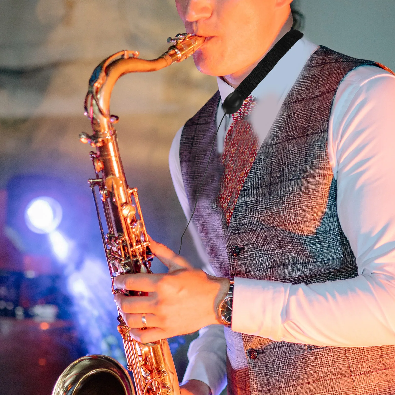 

Adjustable Clarinet With Swivel Hook For Alto Durable Comfortable Nylon Saxophone Accessories Padded Neck Strap For Multiple