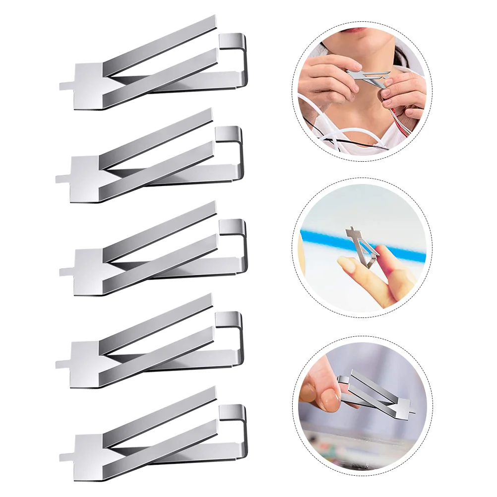 

10 Pcs Glass Clips Stainless Steel Platform Clamps Bed Fixation Retainer 3D Printer Accessories Smooth Practical