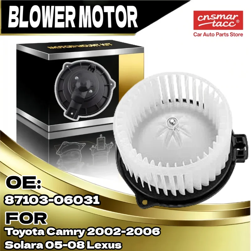 

Blower Motor & Wheel Assembly for Toyota Camry 2002-2006 Solara Lexus, Direct Replacement for 87103-06041 SK700054