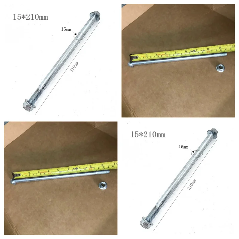Motorcyle M12 M14 M15 210mm 230mm 240mm Front Rear wheel hub Axle shaft For GN125 GS125 EN125 Dirt Bike QUAD ATV 90 125cc 150cc