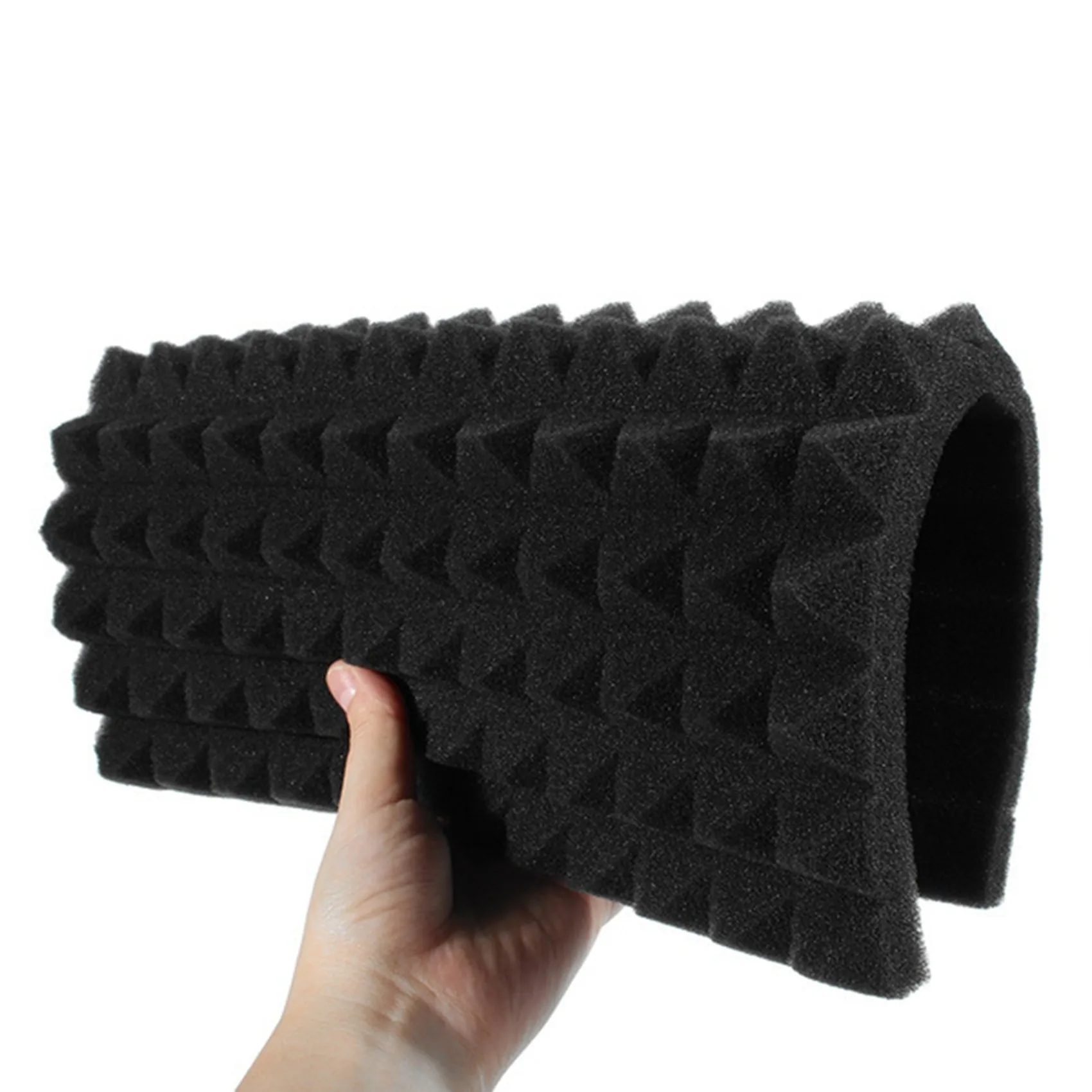 A36T-12 Pcs Acoustic Panels Foam Board Studio Sound-Absorbing Firewall Wedge Tiles Helps Reduce Echo And Unnecessary Noise