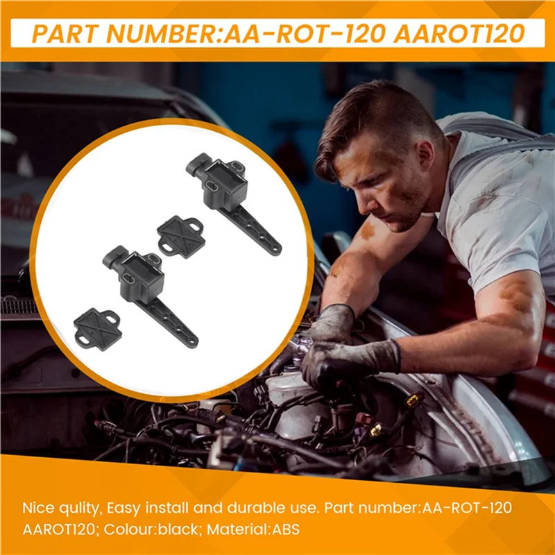 เซ็นเซอร์ระดับความสูงรถยนต์ 4 ชิ้น รุ่น AA-ROT-120 สำหรับ BMW Accuair ระบบกันสะเทือนแบบปรับระดับได้ รุ่น AAROT120 AA ROT 120