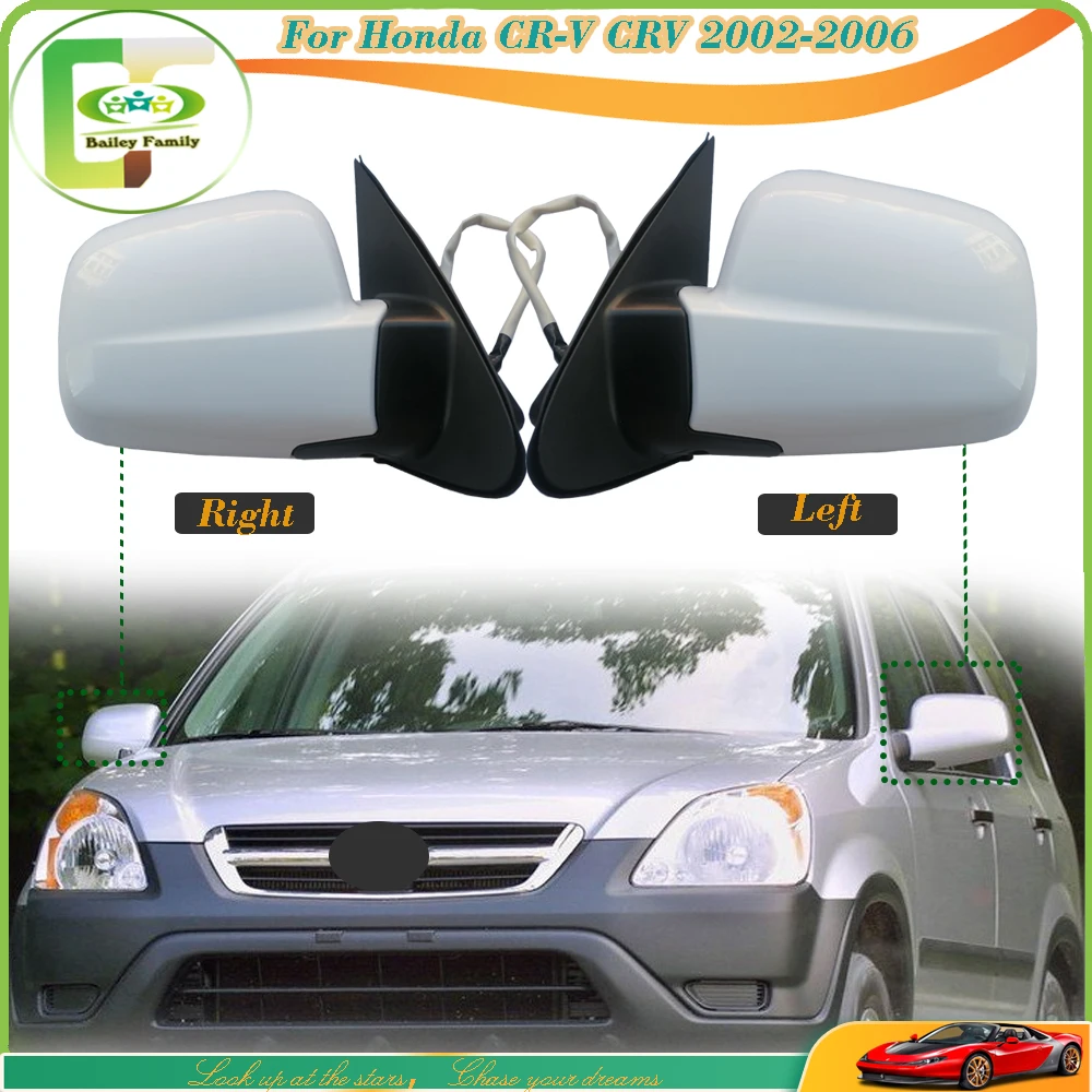 

Bailey Outer Exterior Side Rearview Rear View Mirror Assy Heated 3 Wire 5 Wire For Honda CR-V CRV 2002-2006 RD5 RD7