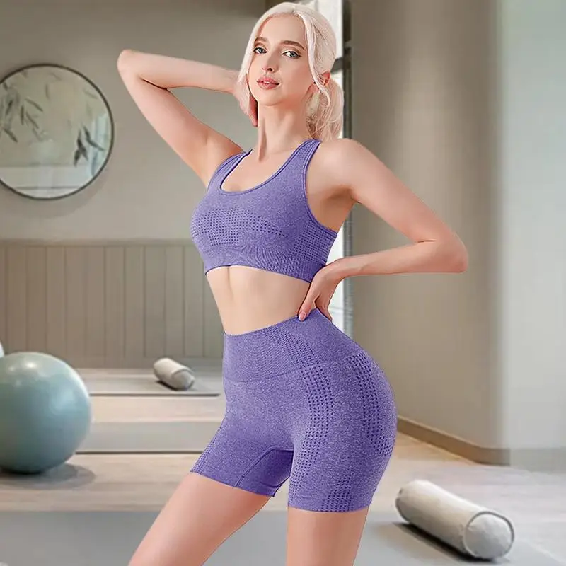 Pantaloncini da yoga elastici da donna a vita alta con controllo della pancia, pantaloni con bottino increspato, collant a compressione per allenamento in palestra, sollevamento del sedere senza cuciture