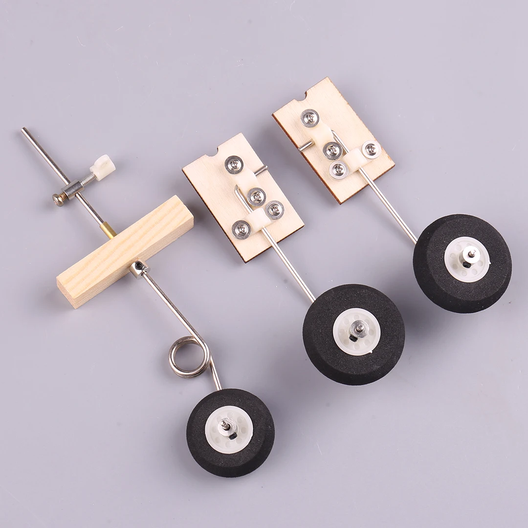 SU27 KT – ensemble de train d'atterrissage en métal avec direction de roue avant pour pièces de Kit de modèle d'avion à voilure fixe