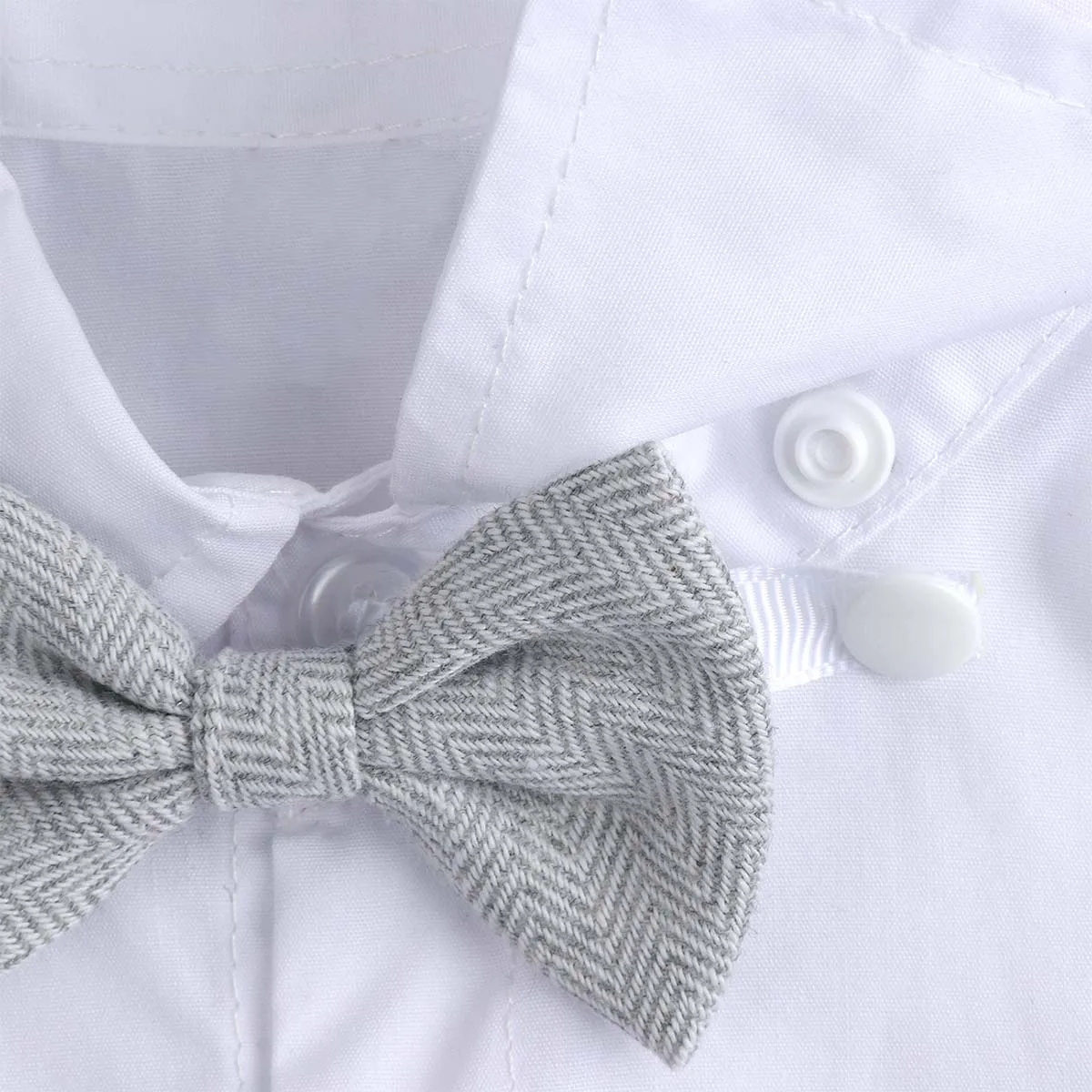 Baby Boy Clothes Toddler Wedding Suit Set Kids Birthday Party Outfit Gemtleman Formal Short Sleeve Cotton Clothing Set 3PCS