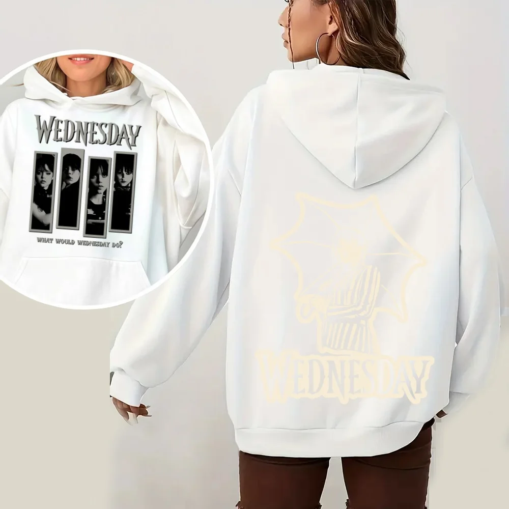 Wednesday Addams Painting-Limited! Men And Women Cotton Sweatshirt Hoodie Wednesday Adams Merlina Addams Wednesday