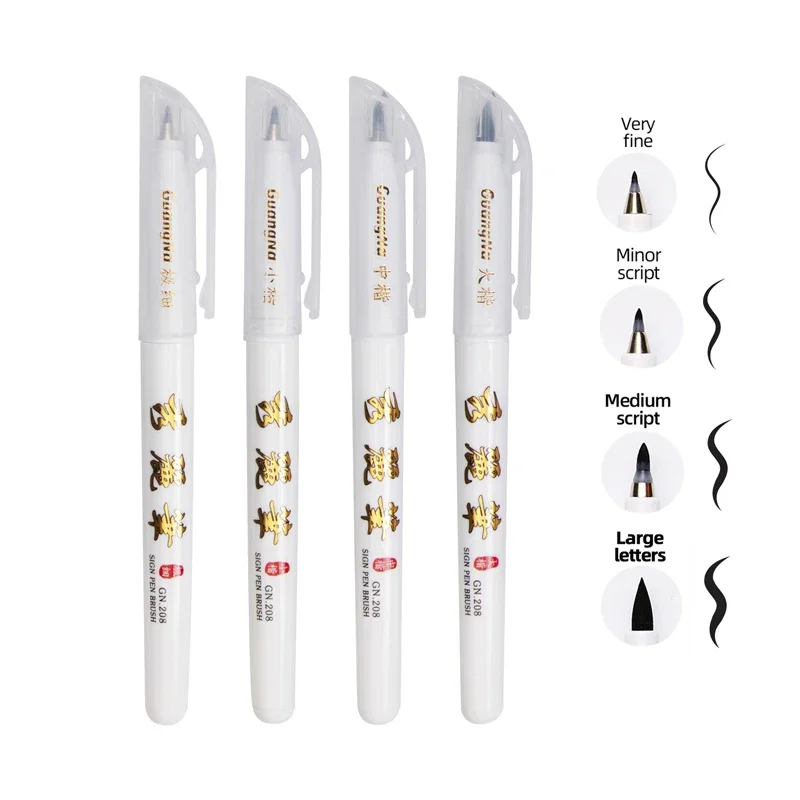 3/1pcs Brush Pen Hand Lettering Calligraphy Pen Set Drawing Writing Signature Learning Extra Fine Markers Art Supplies School