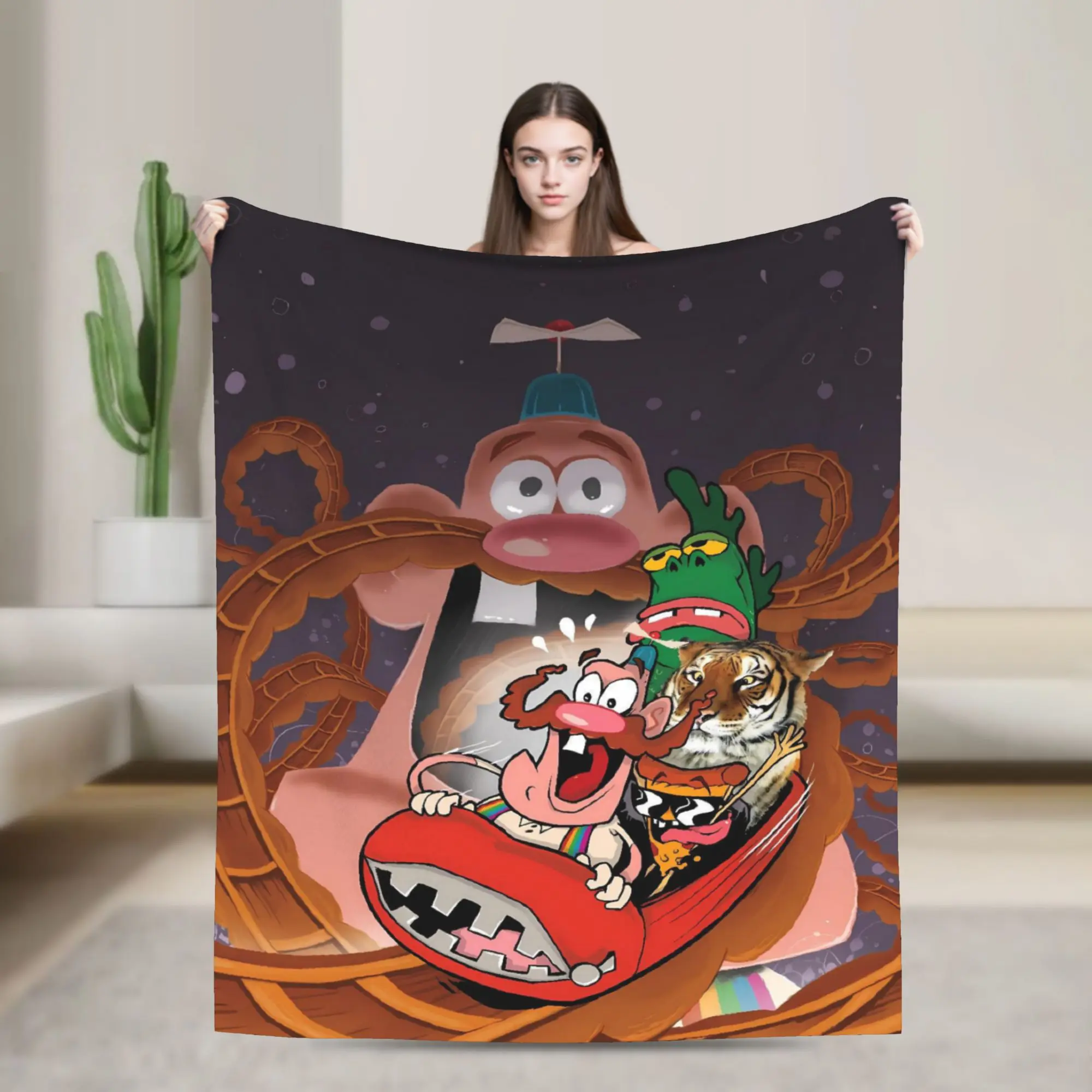 Uncle Grandpa Blanket  Soft Warm Street Trend Plush Bedding Throws For Home Decor Airplane Travel Flannel Bedspread Bed Cover