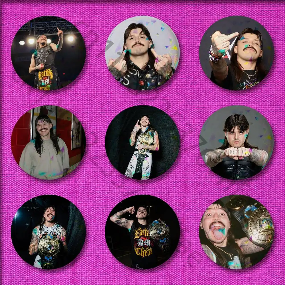 

Wrestler D-Dominik Mysterio Badges 75mm 25mm 44mm 32mm 58mm Round Pin Brooch Souvenir Clothes Cosplay Gift Accessories