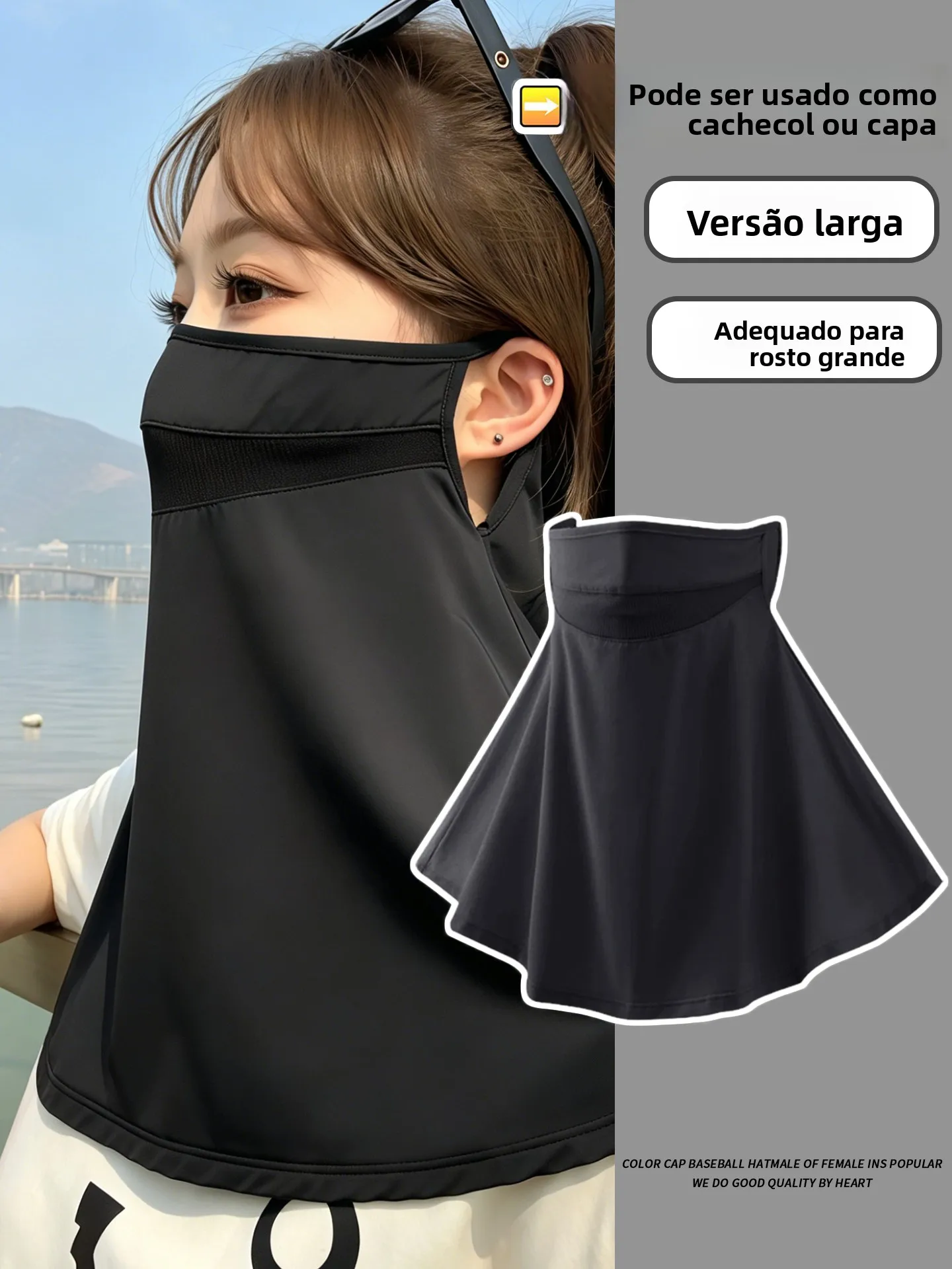 軽量で通気性のあるアイスシルクフェイスマスク女性用夏用アウトドアサイクリング日焼け止めネックプロテクターネックカバー長方形