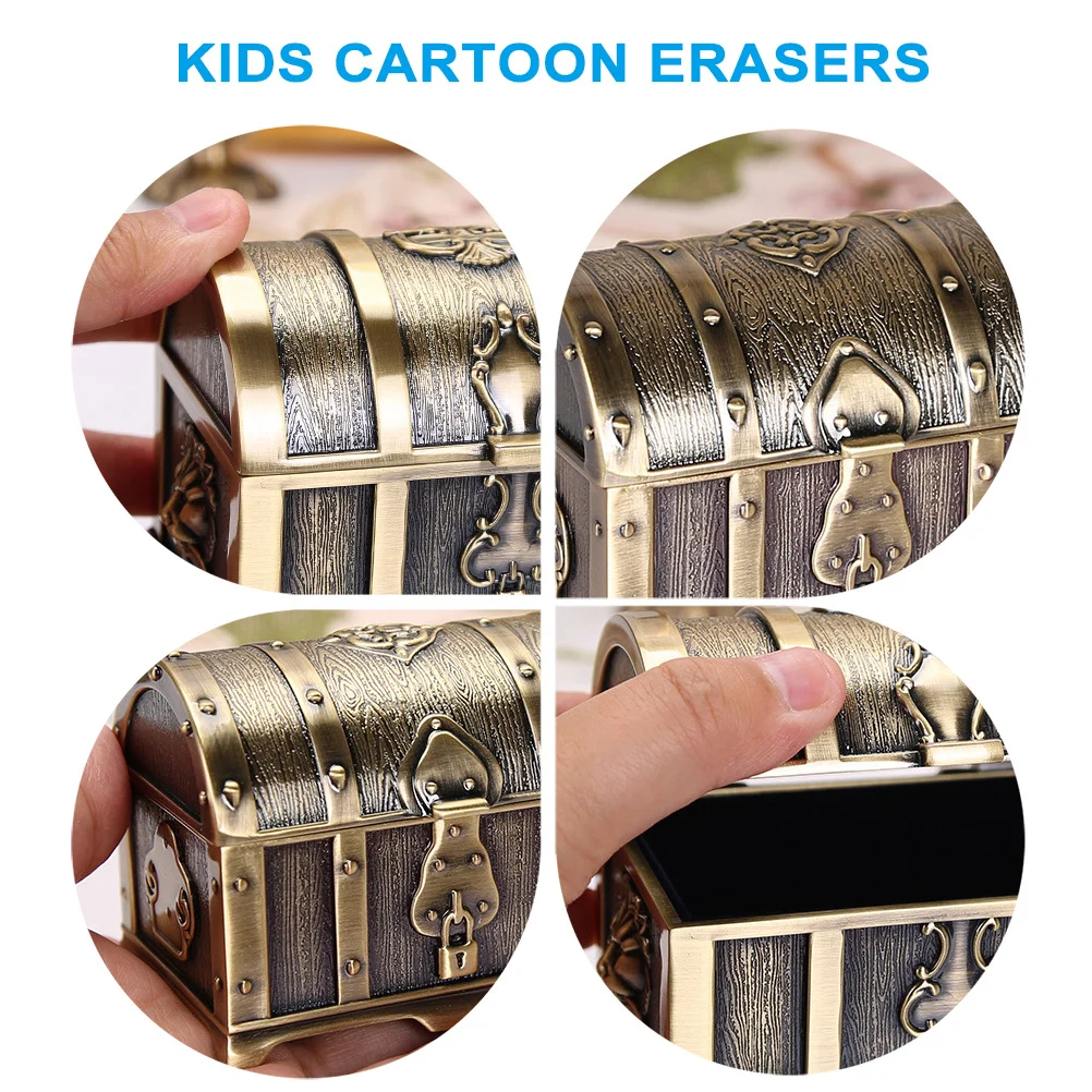 

Jewelry Storage Box Chest Trinket Boxes Mini Treasure Case Zinc Alloy Organizer