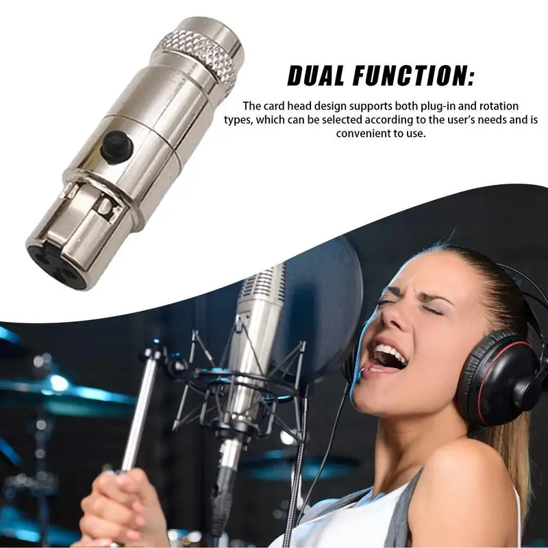 3-pinowe złącze XLR skuteczne pozłacane wtyczki XLR Adapter złącza mikrofon złącze kabla Audio wysokiej wytrzymałości męskie Audio