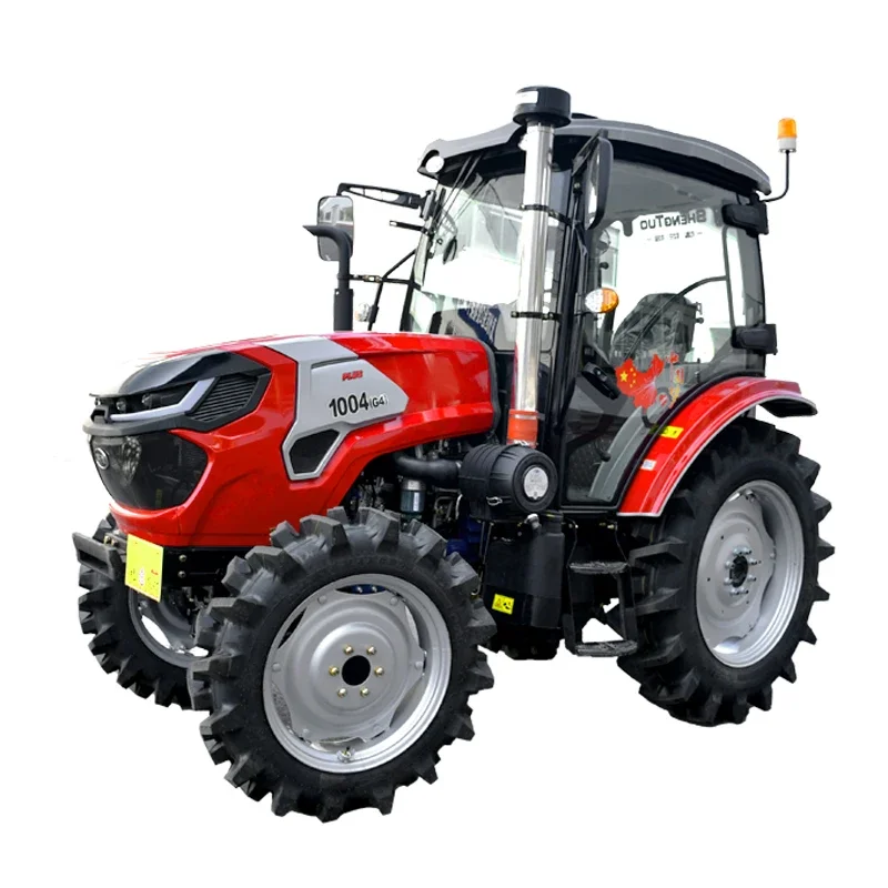 China 40hp Cortacésped 4x4 Tractor pequeño con retroexcavadora frontal Tractores Kubota Camiones Agricultura Mini Tractor agrícola