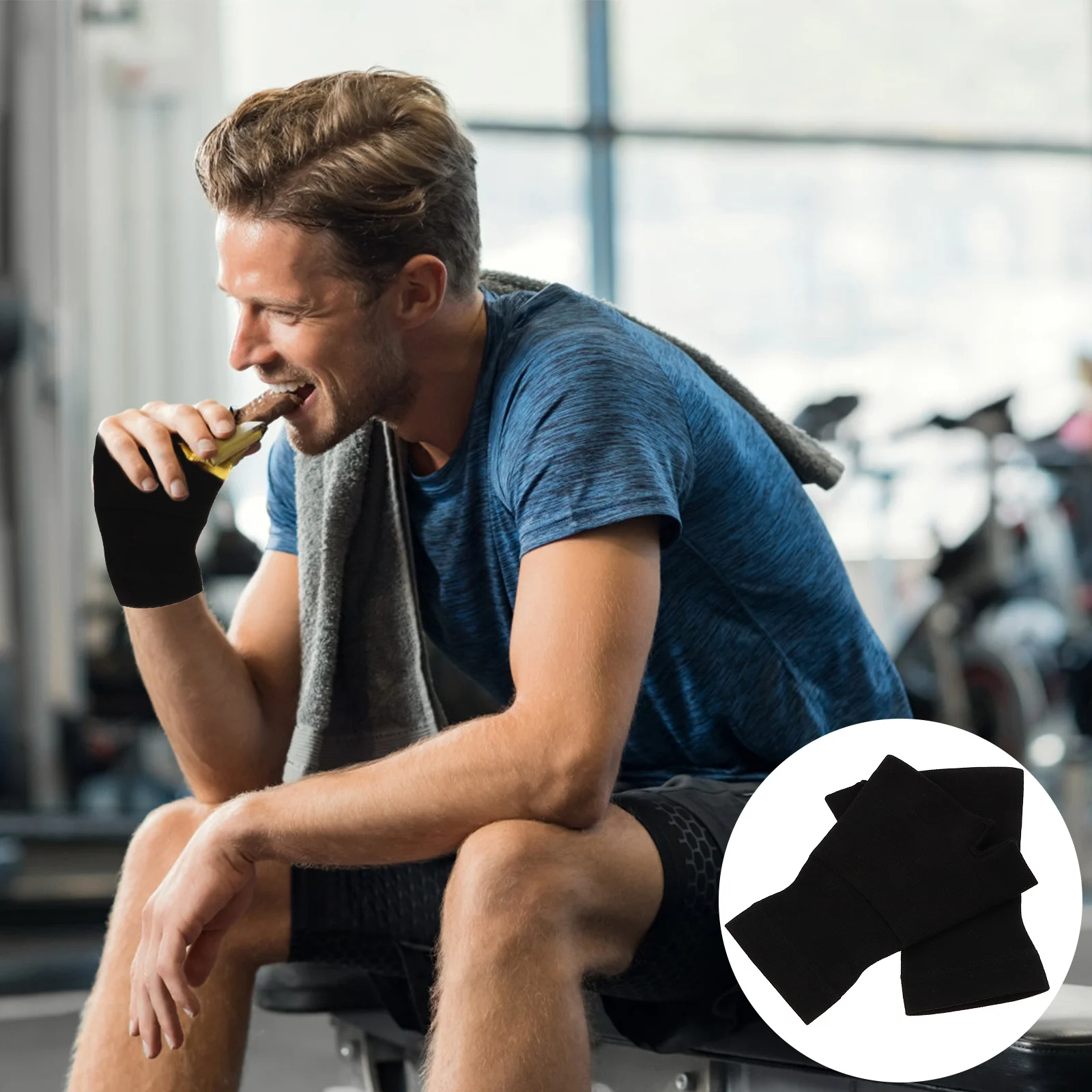 

1 Pair Elastic Compression Wrist Support Gloves Arthritis Carpal Tunnel Pain Relief Brace Thumb Immobilization Sleeve Wrist