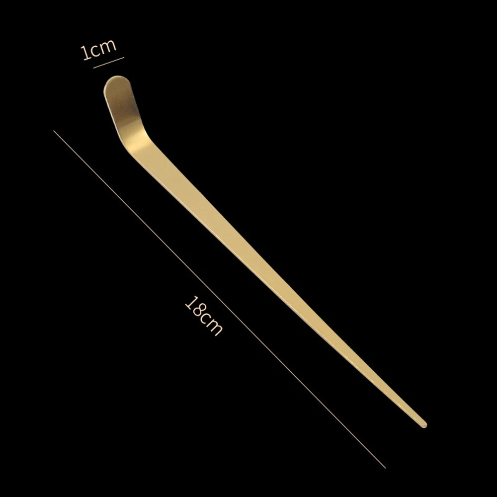 جديد الفولاذ المقاوم للصدأ الشاي العصي اليابانية التقليدية ورقة الشاي المجارف ماتشا مغرفة حفل الشاي المطبخ أداة الشاي #5