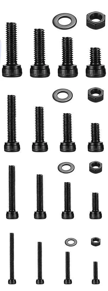 Bestselling 1080-piece Hex Socket Screw, Nut and Washer Assortment Set with Multiple Specifications for Versatile Use in Various