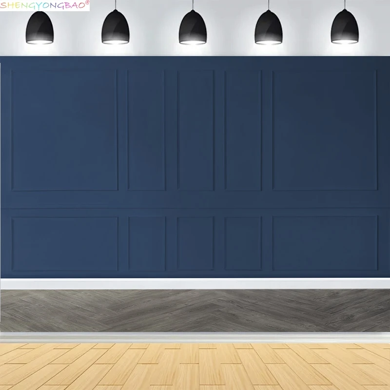 

Interior Wall And Floor Mouldings Photography Backdrops Retro Joinery Wood Paneling Palace Wedding Photo Studio Background OR-16